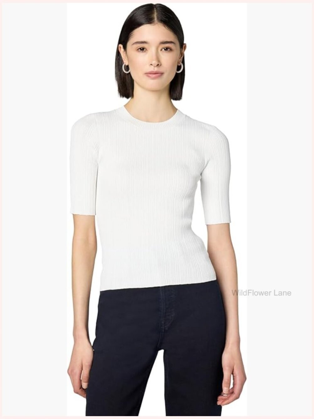 Sweater Tee Square Neck Sleeveless Viscose Nylon Top